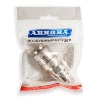 Штуцер мама с наружной резьбой 3/8M, никелированная сталь, уп. 1шт, Aurora