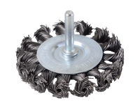 Щётка для дрели Вихрь плоская, крученая, 75 мм