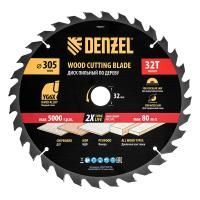 Пильный диск по дереву ф305 х 32 мм, 32 зубьев Denzel