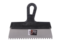 Шпатель ВИХРЬ 6х6 мм, зубчатый, нержавейка, пластик, 250мм