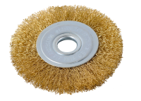 Щётка для УШМ Вихрь плоская, латунированная, 125 мм