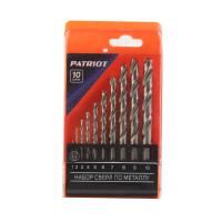 Набор сверл по металлу (1.0-10.0 мм, 10шт.), PATRIOT