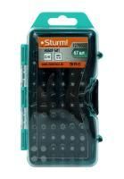 Набор бит, 67 шт, 25мм, пластиковый кейс, CrV,  Sturm