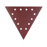 Треугольник шлифовальный на липучке (285мм, Р80, 12 отв), PATRIOT