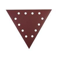 Треугольник шлифовальный на липучке (285мм, Р120, 12 отв), PATRIOT