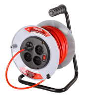 Удлинитель силовой на катушке Ресанта СУ-2х1-30/2 (с выкл., 4 розетки)