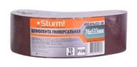 Шлифлента, 76x533мм, Р100, 10 шт,  Sturm