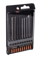 Набор пилок для лобзика по дереву и металлу 10шт Вихрь