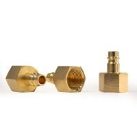 Штуцер профессиональный папа с внутренней резьбой 1/2F, латунь, 25шт, Aurora