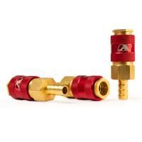 Штуцер профессиональный мама ёлка d.9мм F, латунь, 25шт, Aurora