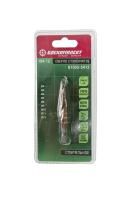 Сверло ступенчатое по металлу 4-12мм шаг 1мм Р6М5+COBALT, спираль БОЕКОМПЛЕКТ