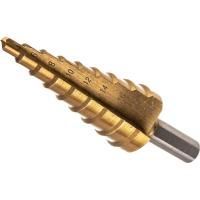 Сверло по мет. ступ. 4-20мм*9ступ. титан бокс профи Атака