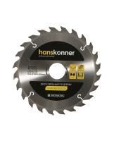 Пильный диск по дереву 165x30/20мм, 24 зубьев, Hanskonner
