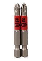 Биты PZ3x50мм, сталь S2, 2шт, БОЕКОМПЛЕКТ