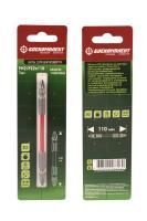 Биты двустор., торсион., PH2xPZ2x110мм, сталь S2, 1шт, БОЕКОМПЛЕКТ