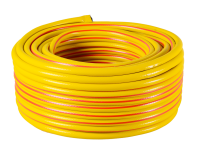 Шланг Вихрь поливочный ПВХ усиленный, пищевой трехслойный армированный 1/2", 50м (жёлтый)