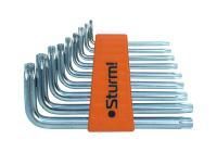 Набор ключей TORX, 9шт, T10-T50, CrV,  Sturm