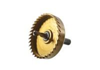 Коронка биметаллическая, 60 мм, по тонколистовому металлу, центрирующее сверло,  Sturm