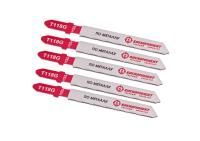 Пилки для лобзика по металлу T118G, 5 шт, 76х50мм, шаг зуба 0,8мм, тонкий прямой рез, HSS, БОЕКОМПЛЕКТ