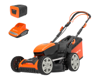 Аккумуляторная несамоходная газонокосилка YARD FOX EL 4655 B SET 60V