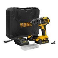 Дрель-шуруповерт аккумуляторная ударная бесщет Denzel CIDB-IB-18-02