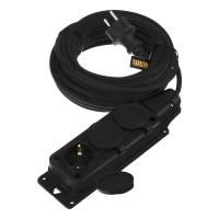 Удлинитель-шнур силовой Top Series, КГТТ, 10м, 3 розетки, 3 x 1,5 мм, 3 м Denzel