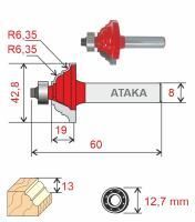 Фреза Атака кромочная калевочная D42.8/ф8/H19