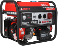 Портативный бензиновый генератор A-iPower A8500TEA