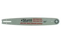 Пильная шина 16"  Sturm Паз 1,3мм, 3/8", 59зв, хвостовик PO БЕЗМАСЛЯНАЯ