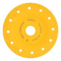 Чашка твёрдосплавная зачистная Denzel,125 мм, плоская, крупное зерно #8
