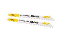 Пилки для лобзика по дереву 2шт, T111C (мяг,тверд 5-50мм) Hanskonner