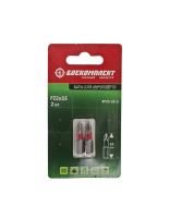 Биты PZ2x25мм, сталь S2, 2шт, БОЕКОМПЛЕКТ