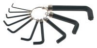 Набор ключей HEX, 10 шт, окисидированные, на кольце  Sturm