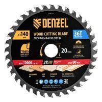 Пильный диск по дереву ф140 х 20 мм, 36 зубов Denzel