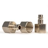 Штуцер папа с внутренней резьбой 1/2F, никелированная сталь, 50шт, Aurora