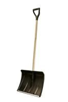 Лопата снегоуборочная 51х45см, пластиковый ковш, деревянный черенок, СОЮЗ