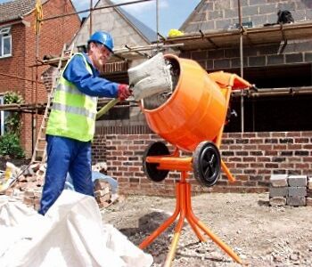 Бетономешалки в работе