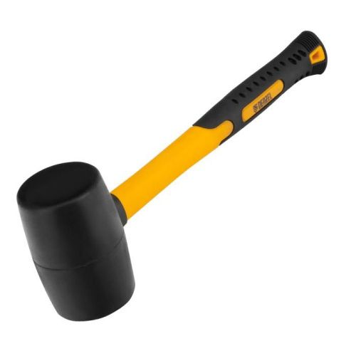 Киянка резиновая, 16 oz, черная резина, фибергласовая рукоятка Denzel-Tehinstrument