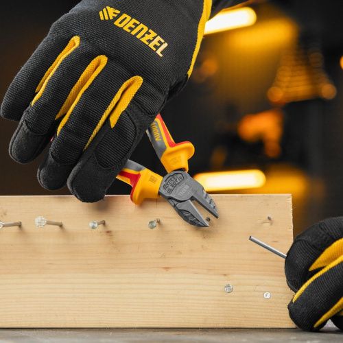 Бокорезы, диэлектрические рукоятки, до 1000 В, трехкомпонентные рукоятки, 160 мм Denzel-Tehinstrument