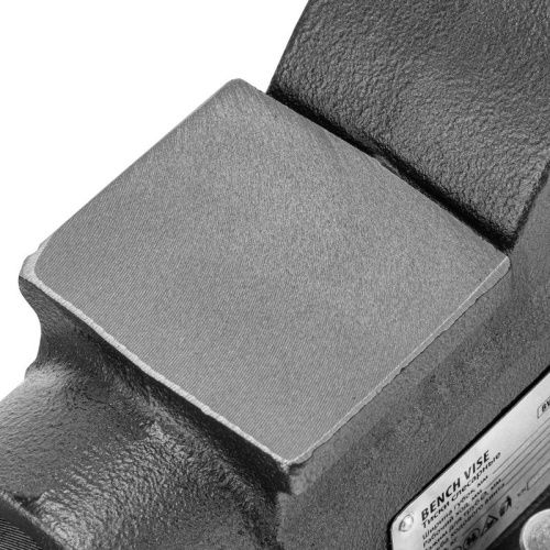 Тиски слесарные BVH-125, 125 мм, поворотные, стальная направляющая, с наковальней //Denzel-Tehinstrument