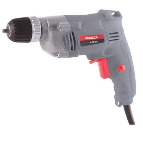 Безударная электрическая дрель ПОБЕДА Д-10/500 (электродрель ПОБЕДА Д-10/500)-Tehinstrument