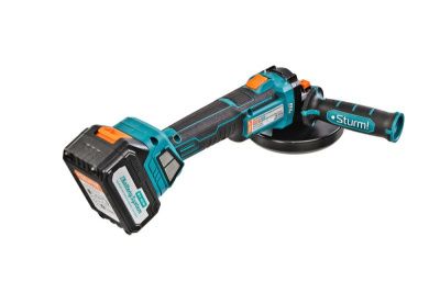 CAG18125BLE  УШМ аккумуляторная б/щ  Sturm, 18В, 1BatterySystem, 125мм, плавн пуск, 1х4Ач,кейс-Tehinstrument