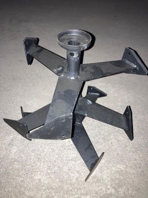 Фрезы Гусиные лапки с пыльником для мотоблоков АГАТ, САЛЮТ, МобилК, D=340х25 мм, L=300 мм-Tehinstrument