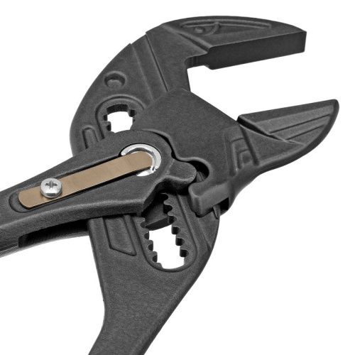 Клещи переставные, кнопочный механизм, обливные рукоятки, сантехнические, 250 мм Denzel-Tehinstrument