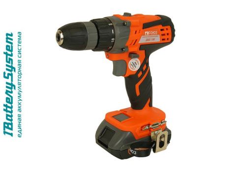 Аккумуляторный шуруповерт СОЮЗ ДШС-18К 1BatterySystem-Tehinstrument