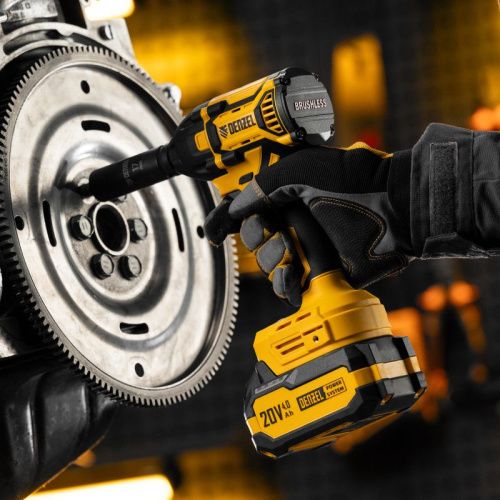 Гайковерт ударный аккумуляторный бесщет. CIWH-BL-20-350, Li-Ion, 20 В// Denzel-Tehinstrument