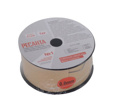 Сварочная проволока порошковая самозащитная без газа 0,8 мм катушка 1 кг Ресанта-Tehinstrument
