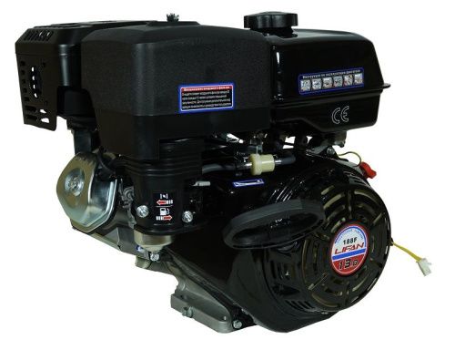 Двигатель Lifan 188F, вал ?25мм, катушка 3 Ампера-Tehinstrument
