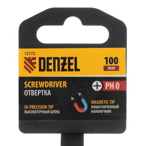 Отвертка Denzel PH0х100 мм-Tehinstrument