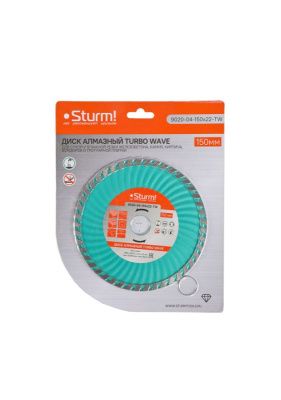 Алмазный диск, сухая/влажная резка Turbo Wave 150мм  Sturm-Tehinstrument